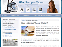 Tablet Screenshot of mon-nettoyeur-vapeur.com