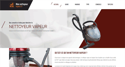 Desktop Screenshot of mon-nettoyeur-vapeur.fr